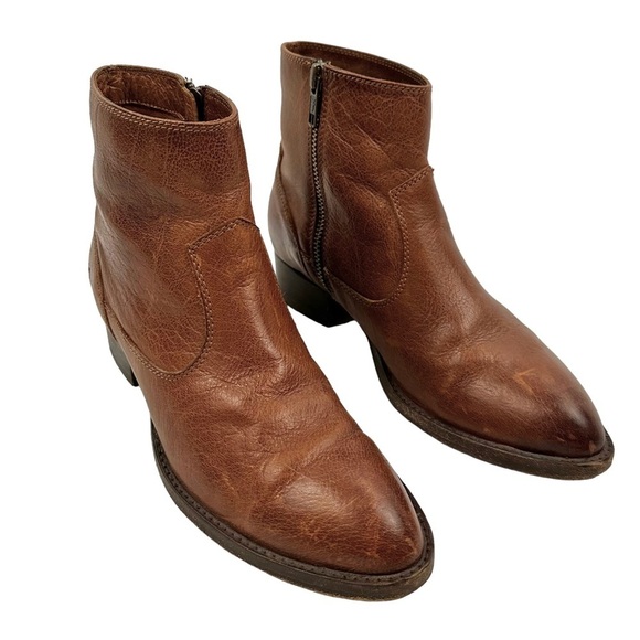 FRYE Brooke Short Inside Zip Ankle Bootie - Picture 5 of 13